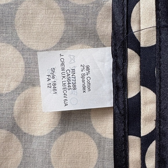 J. Crew Navy and Cream Polka Dot Blazer - Picture 5 of 5